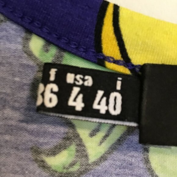 LOVE MOSCHINO Banana and leaf print tank top Size 4 - Picture 7 of 10